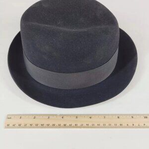 Royal De Luxe Stetson Men's Black Bowler Hat Size (7) Vintage